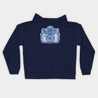 ISSF Society6 logo BLUEReverse Kids Hoodie